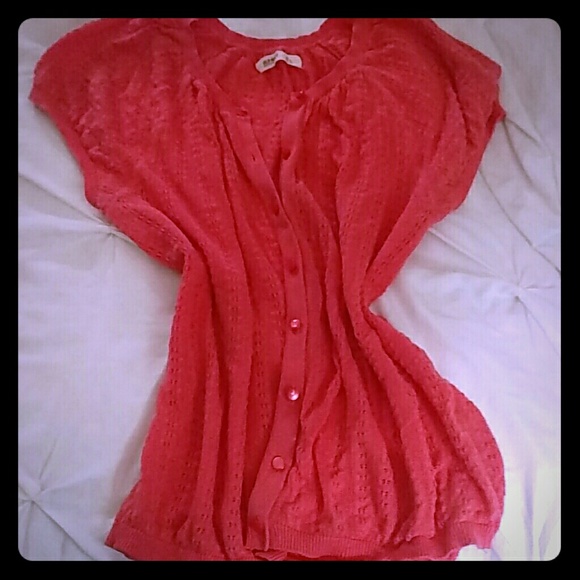 Old Navy coral cardigan - Picture 1 of 2